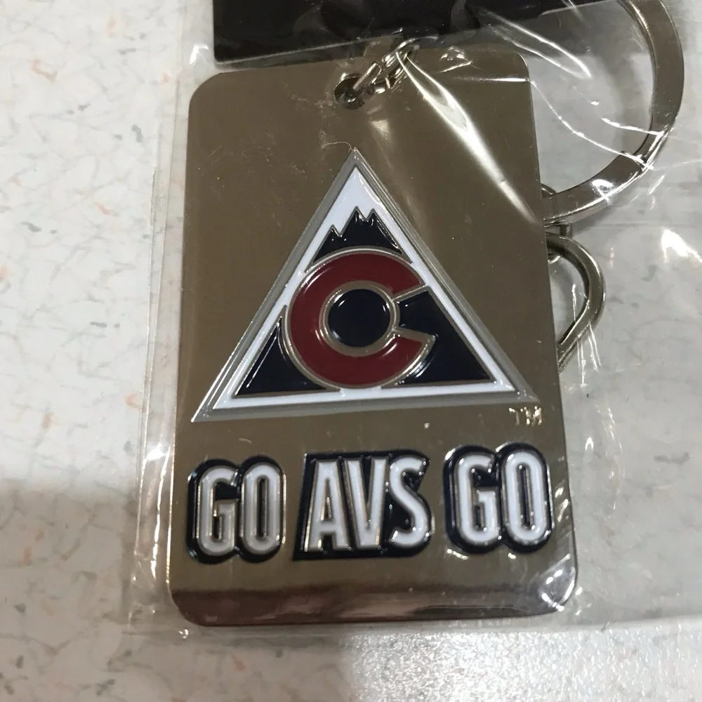 Colorado Avalanche Go Avs Go Keychain Alternate Jersey Hockey Avs Bag Charm